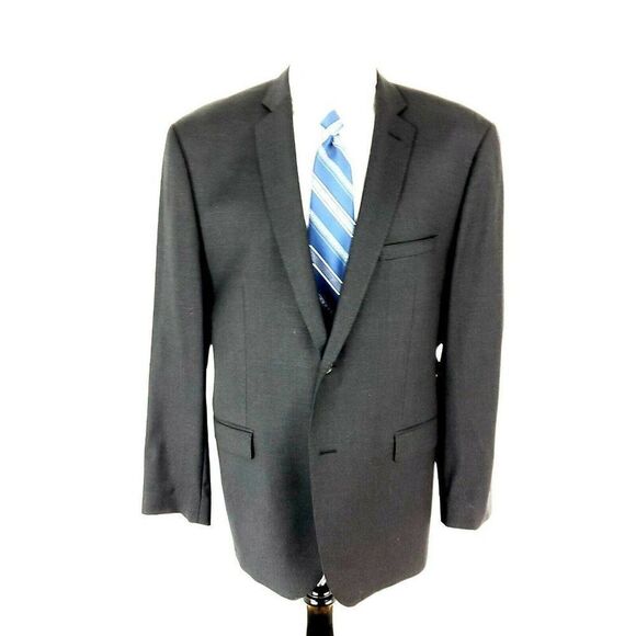 Joseph Abboud Wool 2 Button Blazer 46R Gray Slim Fit 48R‎ - Picture 3 of 10